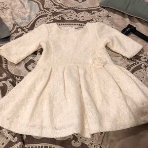 Girls off white dress